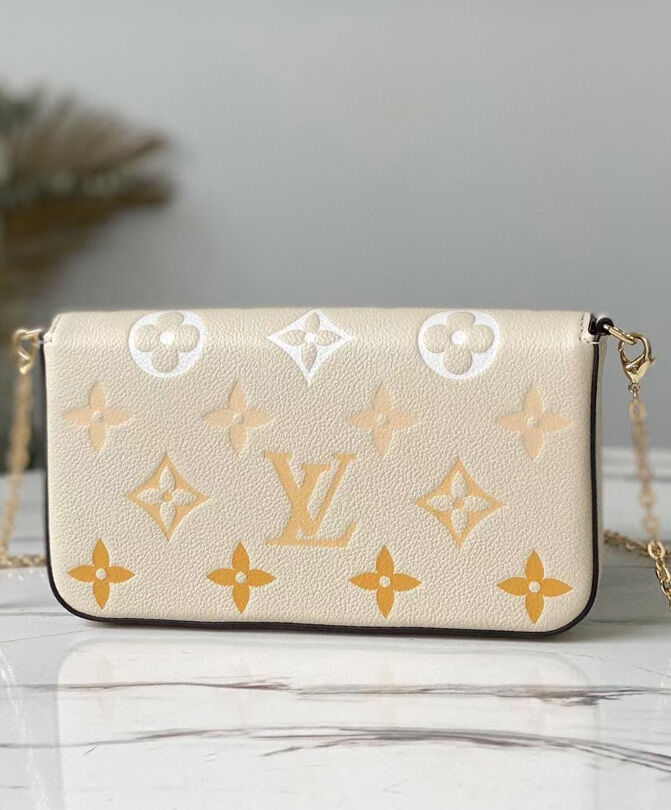 Louis Vuitton Felicie Pochette M80498 Cream